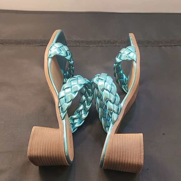 BRAND NEW ROCK&CANDY BY ZIGI DOUBLE BRAIDED STRAPS LOW BLOCK-HEEL SANDAL - Picture 12 of 16